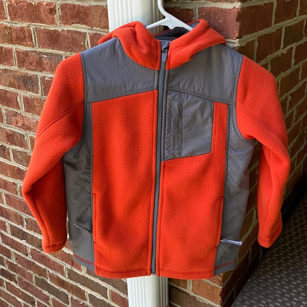 Lands End Fleece Hooded Jacket
